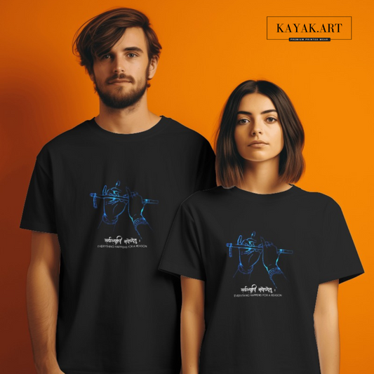 Spiritual Printed Tshirts Lord Krishna