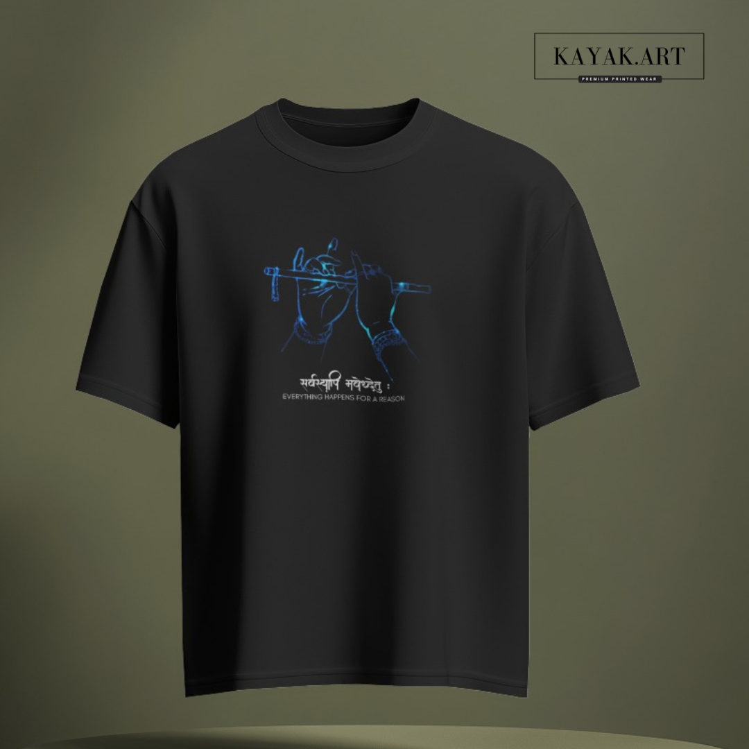 Spiritual Printed Tshirts Lord Krishna